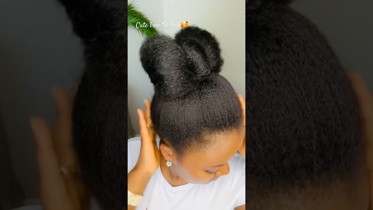 How to make a 2 Minutes Hair Bow Bun | Updo Hairstyle Tutorial - YouTube