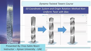 Dynamo Twisted Towers Course _ 03 Coordinate System and Origin Method Non Uniform Twist and Bias
