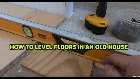 LEVELLING FLOORS IN AN OLD HOUSE WITH PLYWOOD AND SELF-LEVELLING CONCRETE