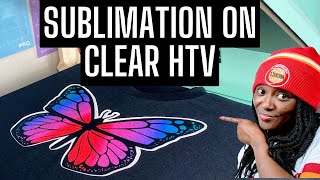SUBLIMATION FOR BEGINNERS | SUBLIMATION ON CLEAR HTV VINYL | SUBLIMATION ON DARK COLORS screenshot 5