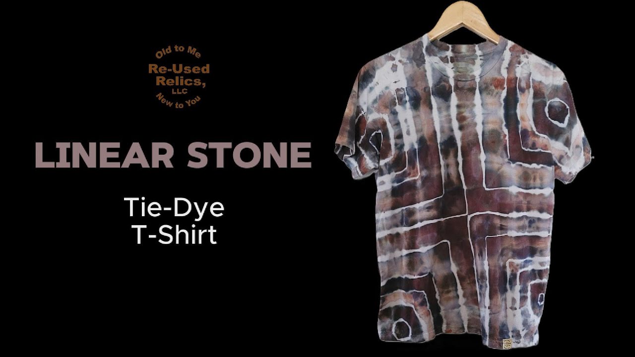 Linear Stone Tie-Dye T-Shirt