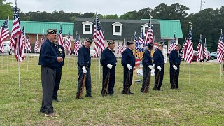 Flags for our Hero’s Mathews Va American Legion Post 83. 