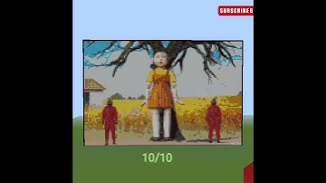 NOOB VS PRO VS HACKER | Squid Game | Minecraft Pixel art | #shorts