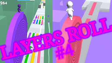LAYERS ROLL game BEST COLOR GAME 🌈👮🏻‍♂️💜 Gameplay iOS, Android New Game 3D