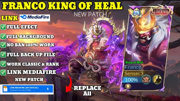 Script Skin Franco Legend - King of Hell No Password | Full Effect Voice |Link MediaFire
