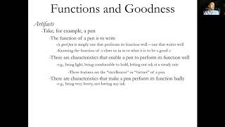 Aristotle - Function Argument