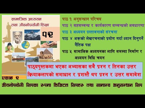 class 12 social studies unit 2 exercise जीवनोपयोगी सिपका रूपमा डिजिटल सिप र सामान्य अनुसन्धान सिप