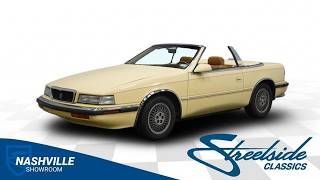Sports Performance 1989 Chrysler TC by Maserati  5546-NSH for sale | Charlotte, Atlanta, Dallas, Tampa, Phoenix, N...