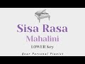 Sisa Rasa - Mahalini (LOWER Key Karaoke) - Piano Instrumental Cover with Lyrics