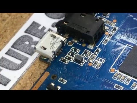 Видео: Восстановление дорожек micro-usb разъема.