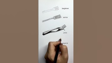 how to a draw fork 😳😳 #shorts #drawing #art #viralshorts #youtubeshorts