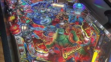 Godzilla Interactive UFO and slingshot lighting using a Stumblor Lollypops