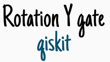 [Qiskit] Rotation operator gate. Y gate.