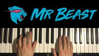 Video thumbnail of "HOW TO PLAY - MrBeast Outro Song (Piano Tutorial Lesson) | Mr Beast 6000"