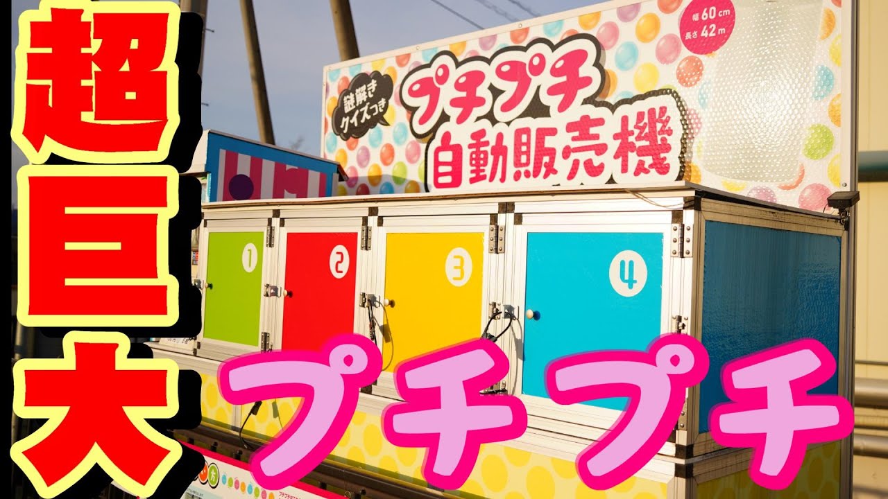 高崎市】謎解きクイズ付き？！巨大プチプチの自販機！【川上産業