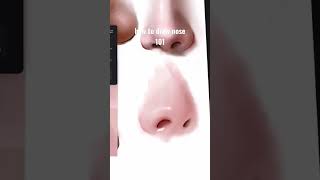 how to draw JUICY NOSE👃✍️ #SHORTS