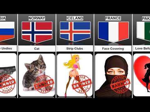 Banned things from different countries||Flying data comparison - YouTube