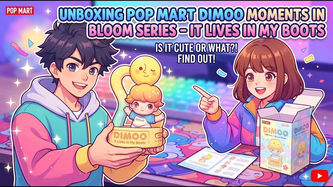 Dimoo In The Boot Unboxing Pop Mart Dimoo Moments in Bloom Series - Its Lives in My Boots ...