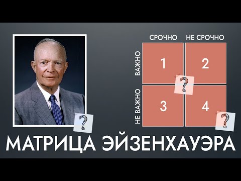 Матрица Эйзенхауэра -