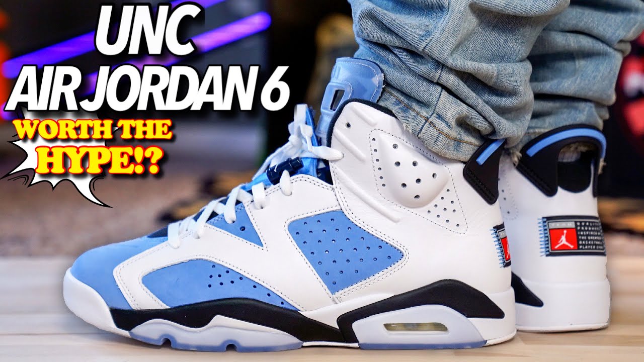 Air Jordan 6 UNC ON FEET Review! WORTH THE HYPE? - YouTube