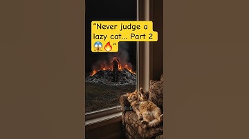 Never judge a lazy cat… Part 2 😱🔥 (9K views asked for this) #shorts