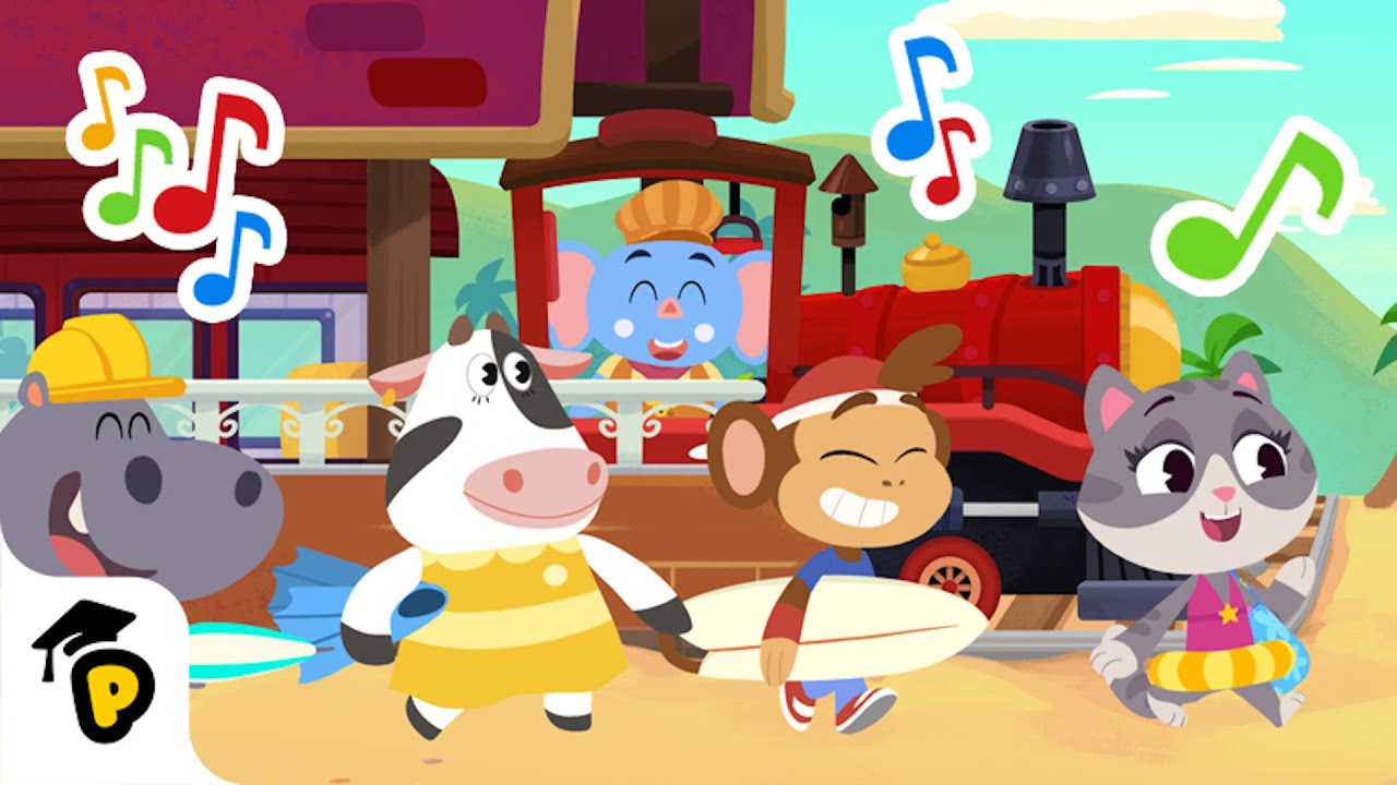Choo-Choo, Full steam ahead! | ABC song | Kids Cartoon | Dr. Panda
