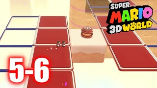 Super Mario 3D World - 5-6 Cakewalk Flip - All Stars & Stamp 100% Gameplay Walkthrough screenshot 4