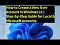 Windows 11 Account Creation | Settings, Control Panel &amp; Command Prompt Methods
