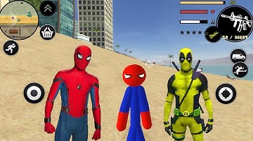 Süper Kahraman Çöp Adam - Best Flying Spider-StickMan Rope Hero New Game 2022 #6 - Android Gameplay