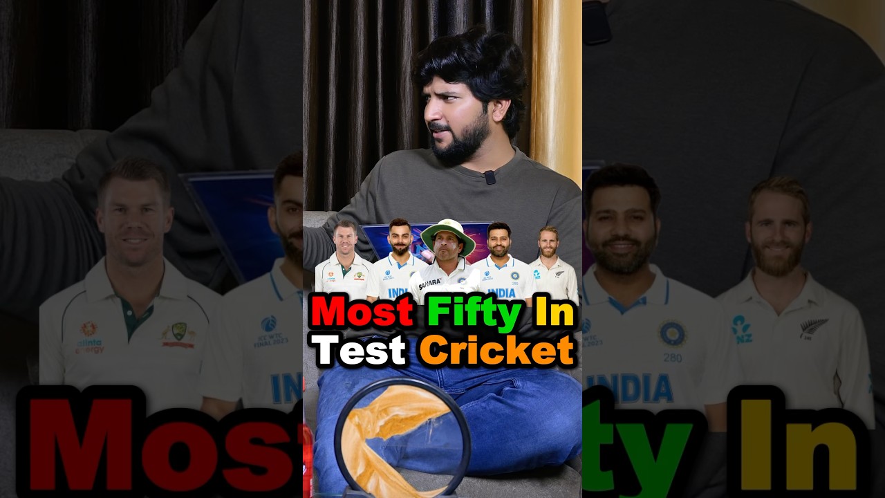 Most 50’s in test cricket 