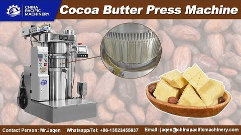 Hydraulic Cocoa Butter Press Extraction Machine|Hydraulic Cacao Oil Press|Cocoa Liquor Press Machine
