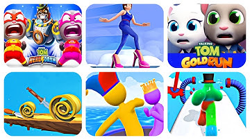 Tom Hero Dash, Giant Rush, Talking Tom Gold Run, Blob Runner 3D, High Heels, Spiral Roll Part 90