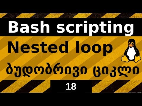 Bash Scripting. ბუდობრივი ციკლი