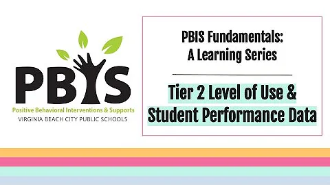 PBIS Tier 2 Level of Use & Student Performance Data
