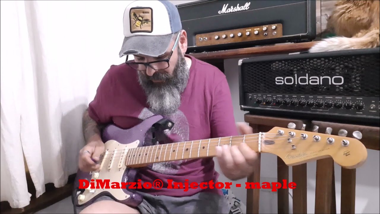 Dimarzio Paf master (rose wood) Vs Injector (maple) - Strato war