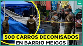 500 carros decomisados en barrio Meiggs: Masivo operativo policial en Estación Central