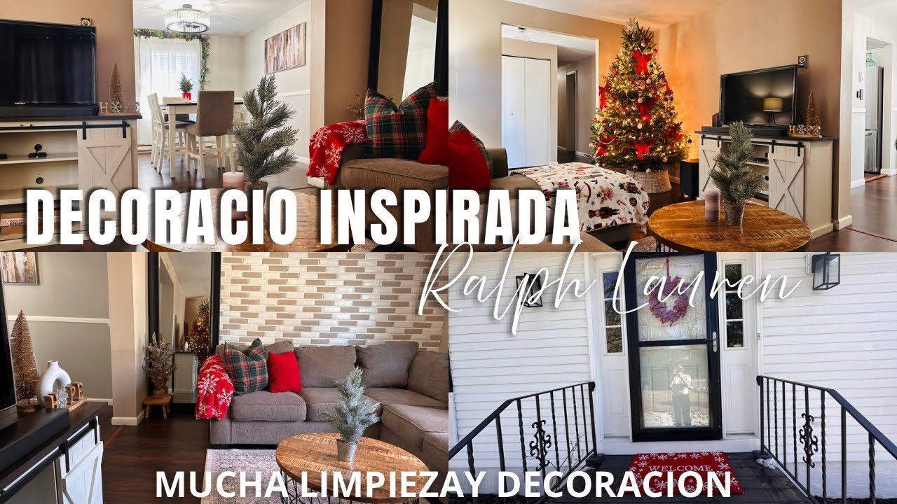 LIMPIANDO TODOEL DÍA | DECORACION SENCILLA DE NAVIDAD INSPIRADO EN RALPH LAUREN 