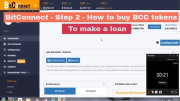 BitConnect Step2   How to buy BCC tokens to make loans1