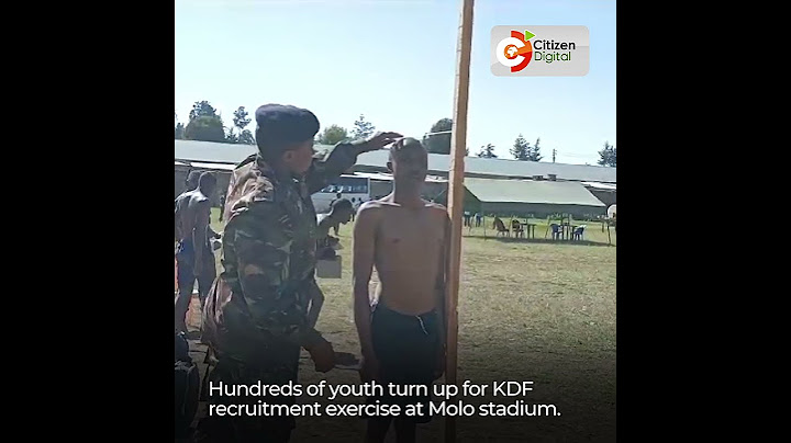 Hundreds of youth turn up for KDF recruitment exercise at Molo stadium
