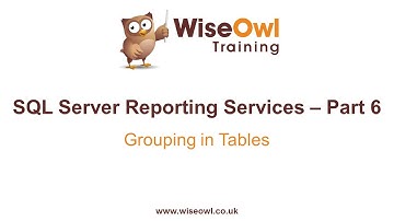Reporting Services (SSRS) Part 6 - Grouping in Tables