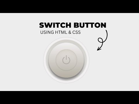 How To Create Switch Button Using Html & Css - YouTube