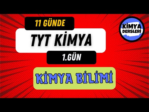 Kimya Bilimi | 11 Günde TYT Kimya | 1.Gün