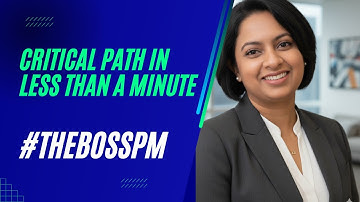 Critical Path Method Explained in 60 Seconds | Project Management in less than 1 Minute
