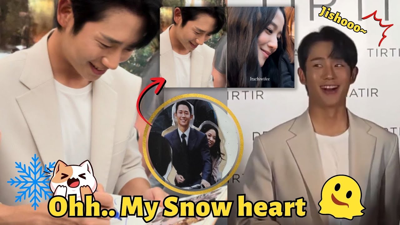 Shouting Jisoo's name, this is Jung Hae In's reaction when he sees his photo with Jisoo!?