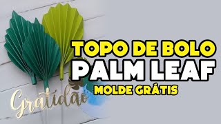 ARQUIVO Topo de Bolo com Folhas Plissadas – Loja Topos de Bolo