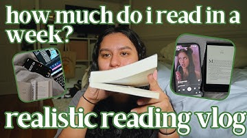 how much do i read in a week? | realistic reading vlog