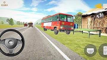 Indian Sleeper Bus Simulator | Realistic Village Route Bus Game - Bus Game Android Gameplay 