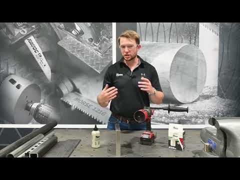 Tech Time: Using a hole saw to cut thick metal - video from Morse
