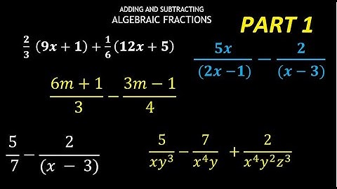 Algebra| Simplifying Algebraic Fractions  ~ Part 1 of 4 | CXC CSEC GSCE Mathematics