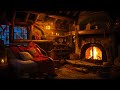 Deep Sleep in a Cozy Winter Hut - Relaxing Blizzard, Fireplace, Wind Sound for fall Asleep, Insomnia